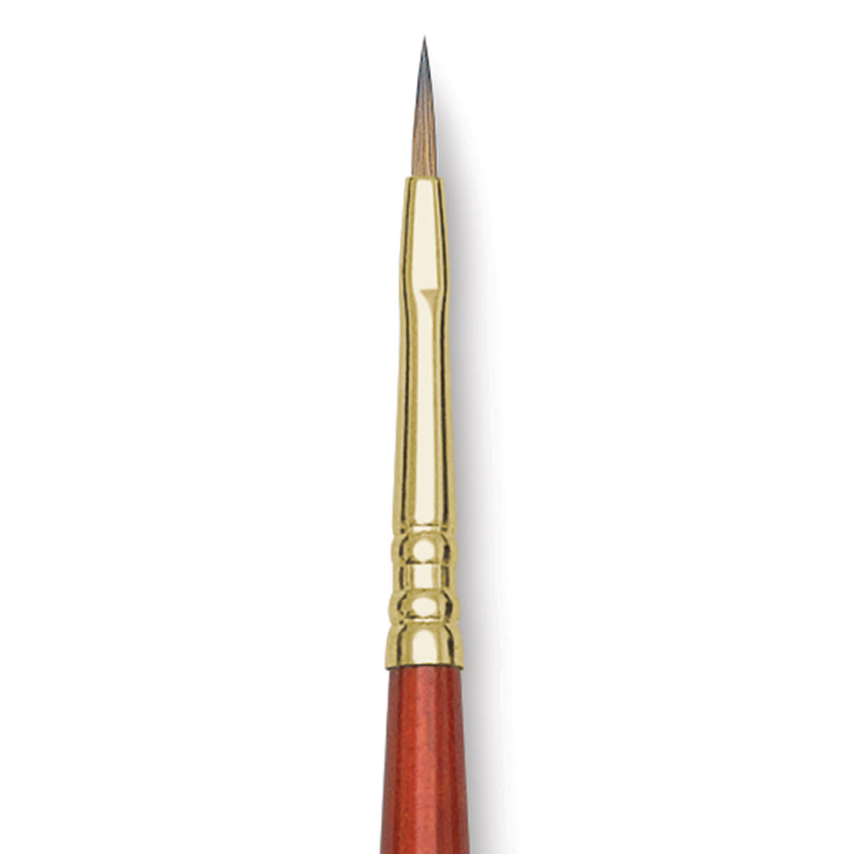 Blick Master Kolinsky Sable Brush - Filbert, Long Handle, Size 1 close up