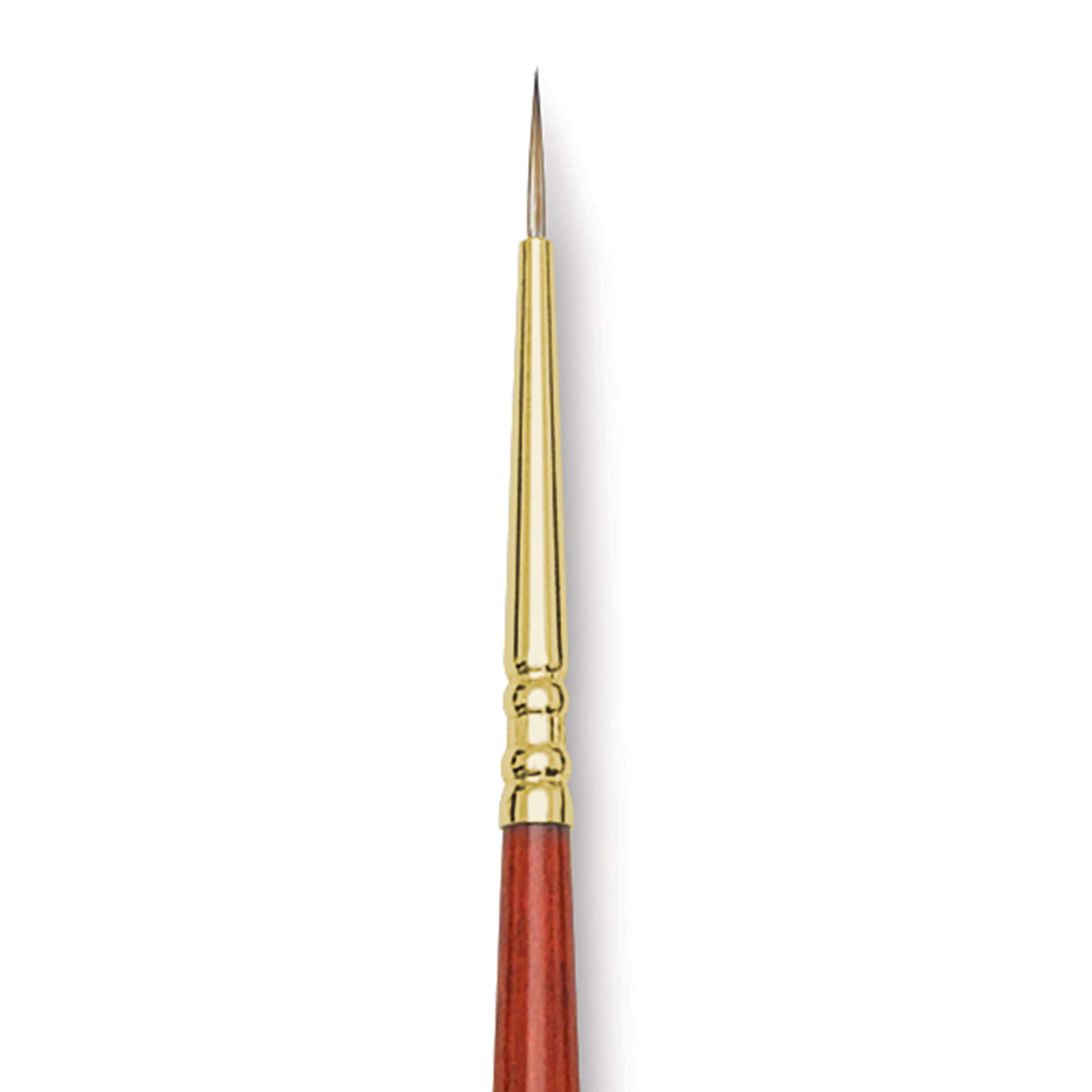 Blick Master Synthetic Brush - Round, Long Handle, Size 0, clos-eup