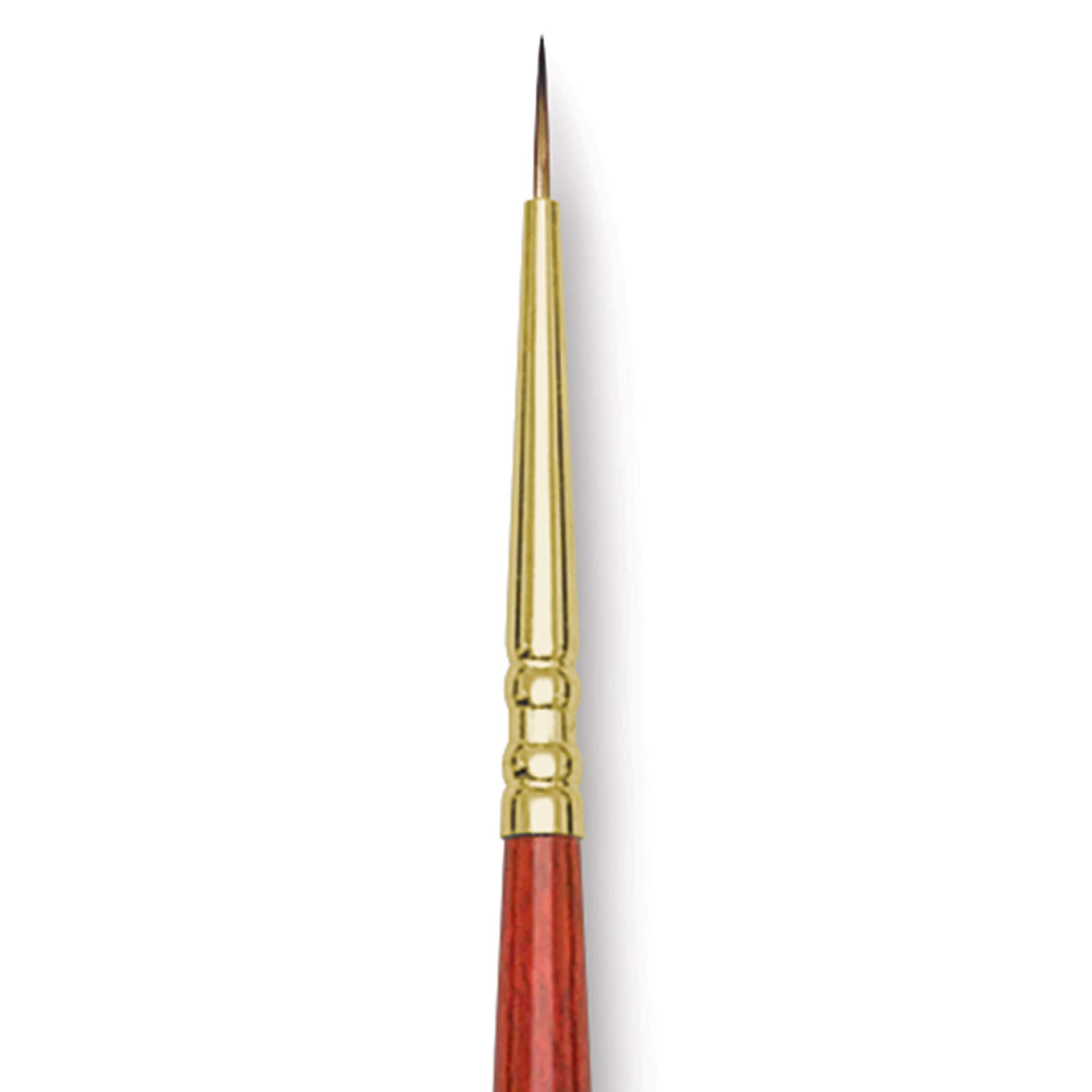 Blick Master Synthetic Brush - Round, Long Handle, Size 2/0, close-up