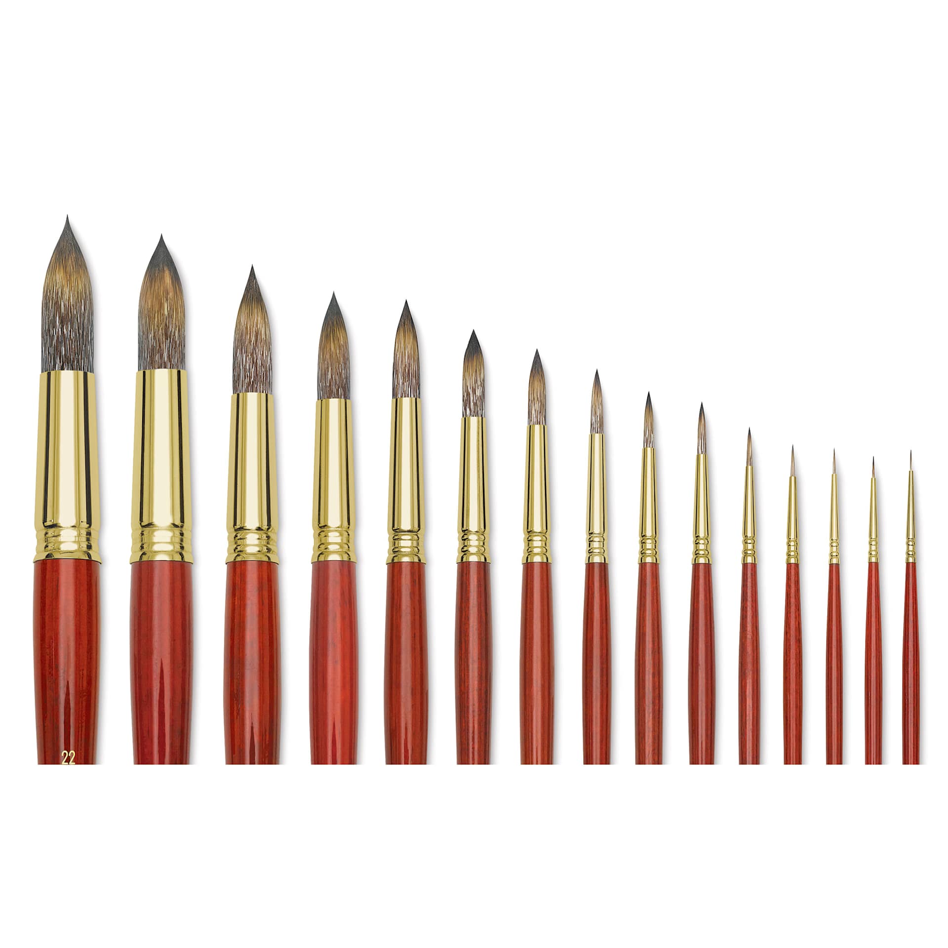 Blick Master Synthetic Mongoose Round Brushes in various sizes Blick Master Synthetic Mongoose Round Brushes in various sizes