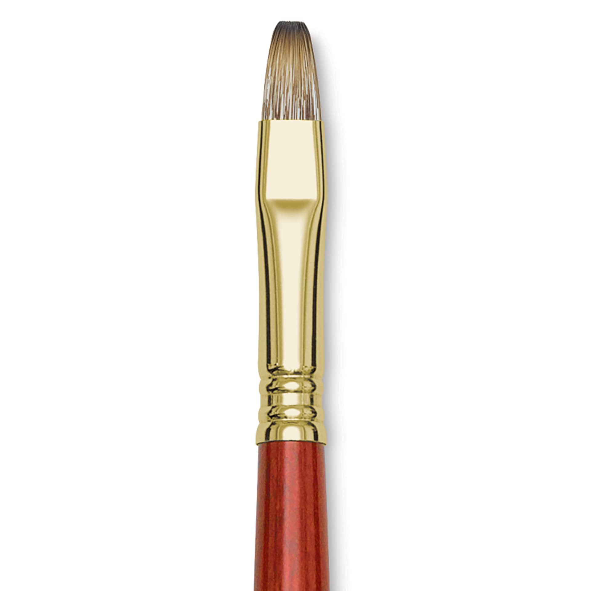 Blick Master Synthetic Brush - Bright, Long Handle, Size 10, close-up