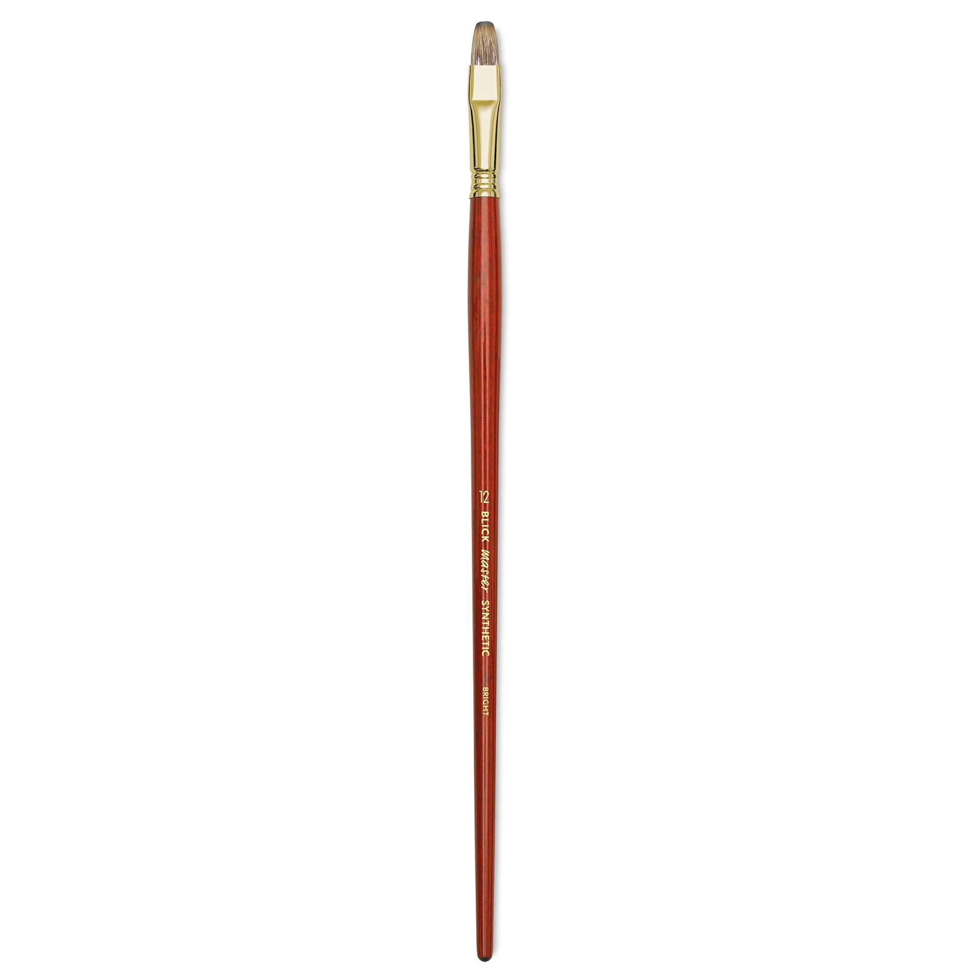 Blick Master Synthetic Brush - Bright, Long Handle, Size 12