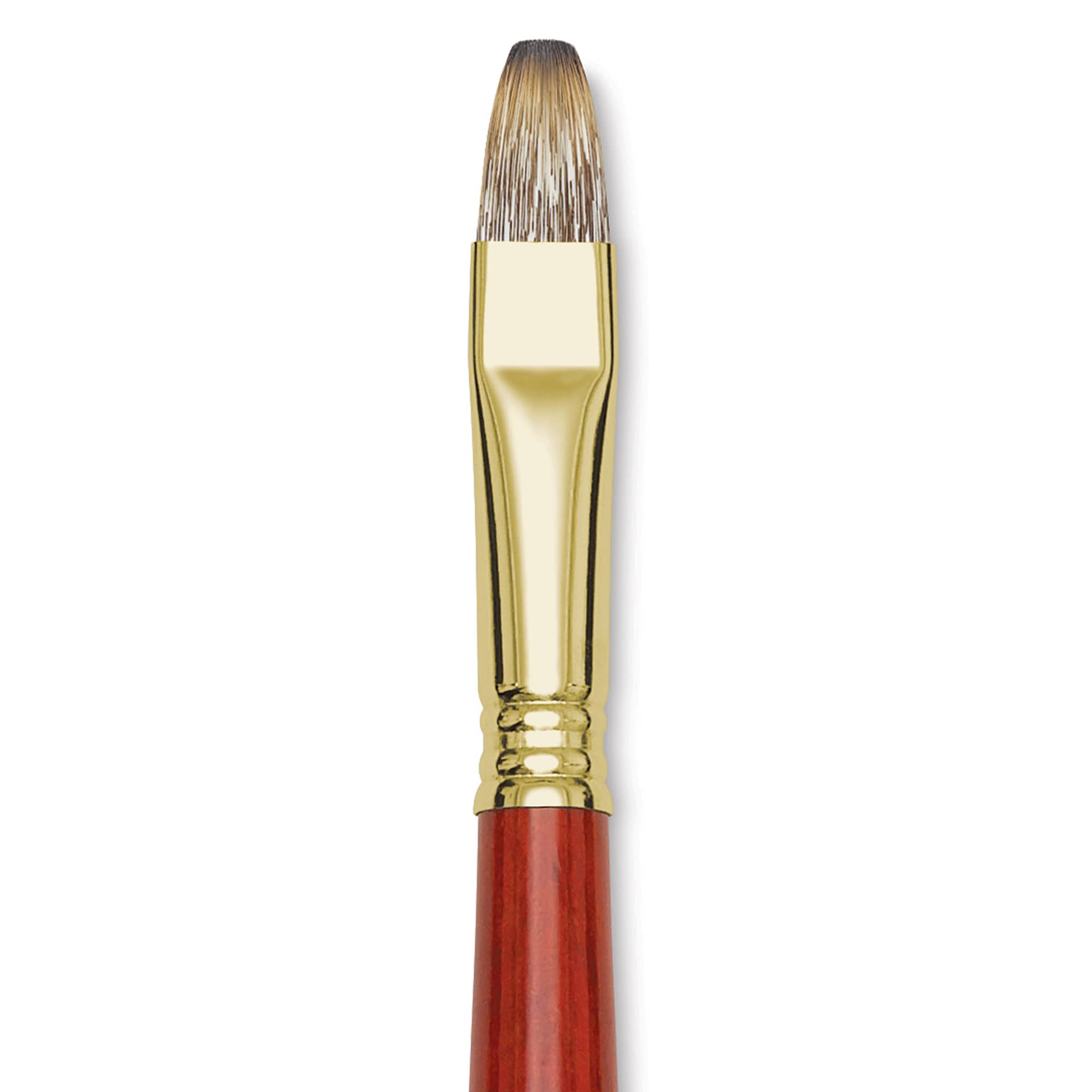 Blick Master Synthetic Brush - Bright, Long Handle, Size 14, close-up
