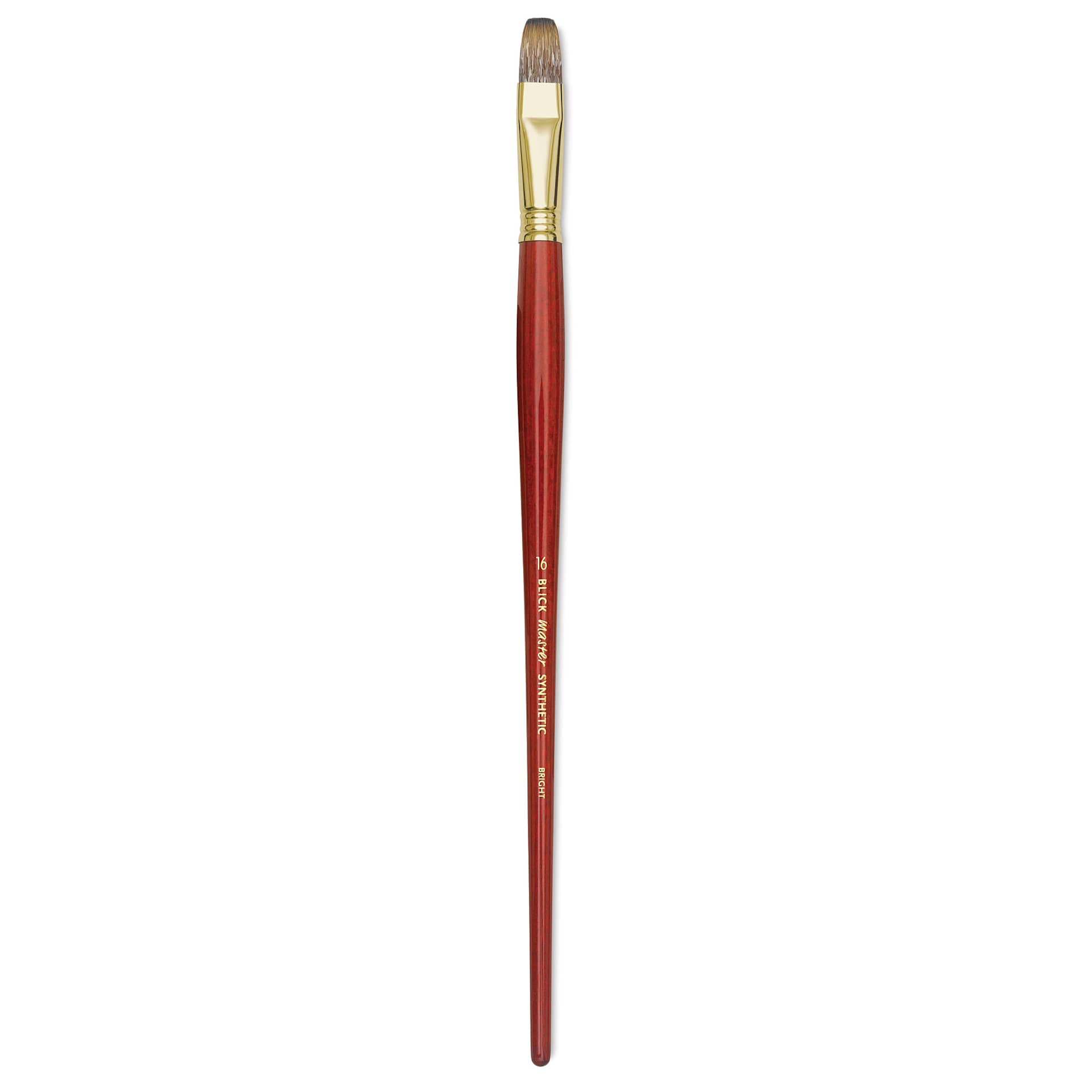 Blick Master Synthetic Brush - Bright, Long Handle, Size 16