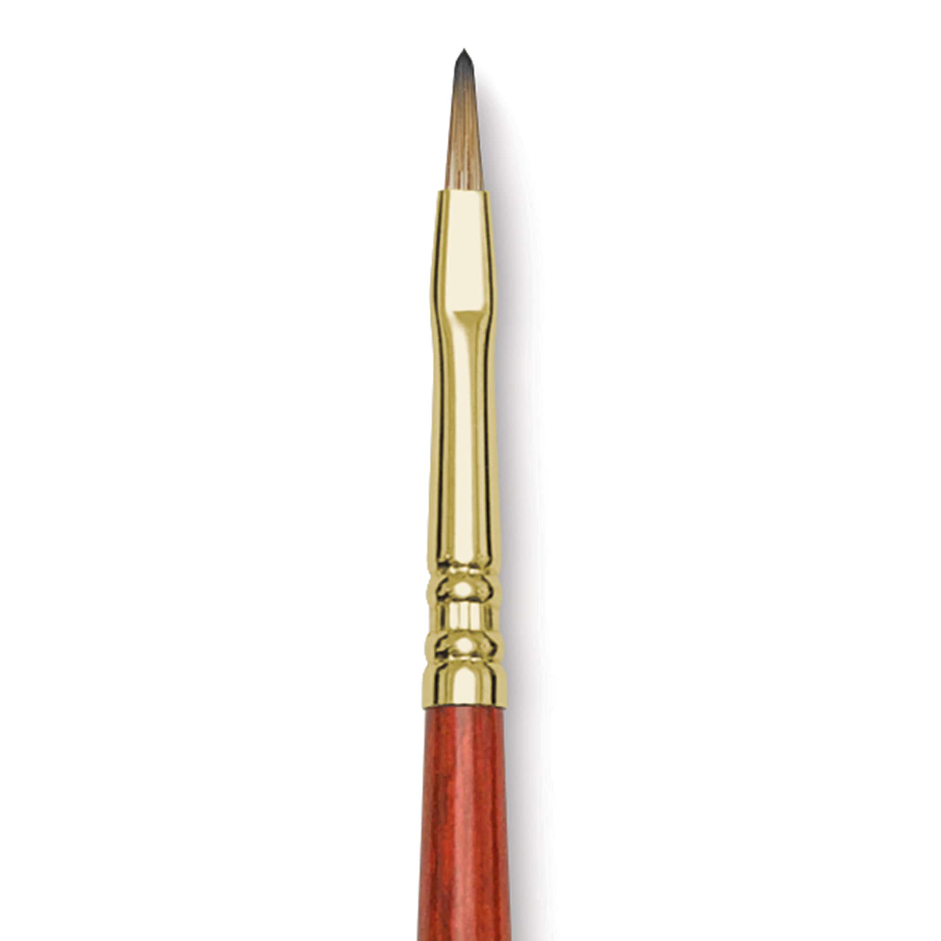 Blick Master Synthetic Brush - Filbert, Long Handle, Size 2, close-up