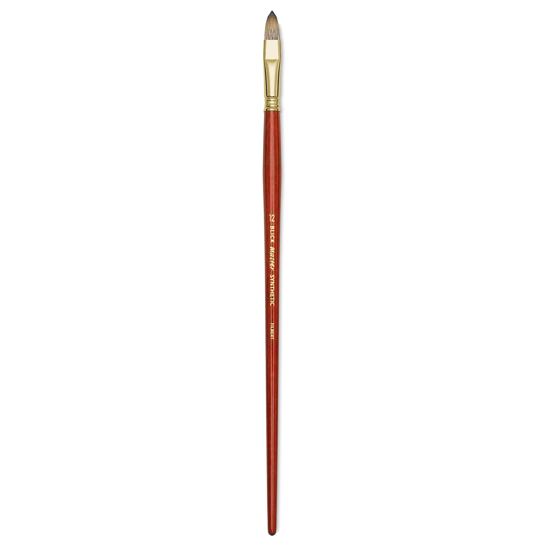 Blick Master Synthetic Brush - Filbert, Long Handle, Size 12