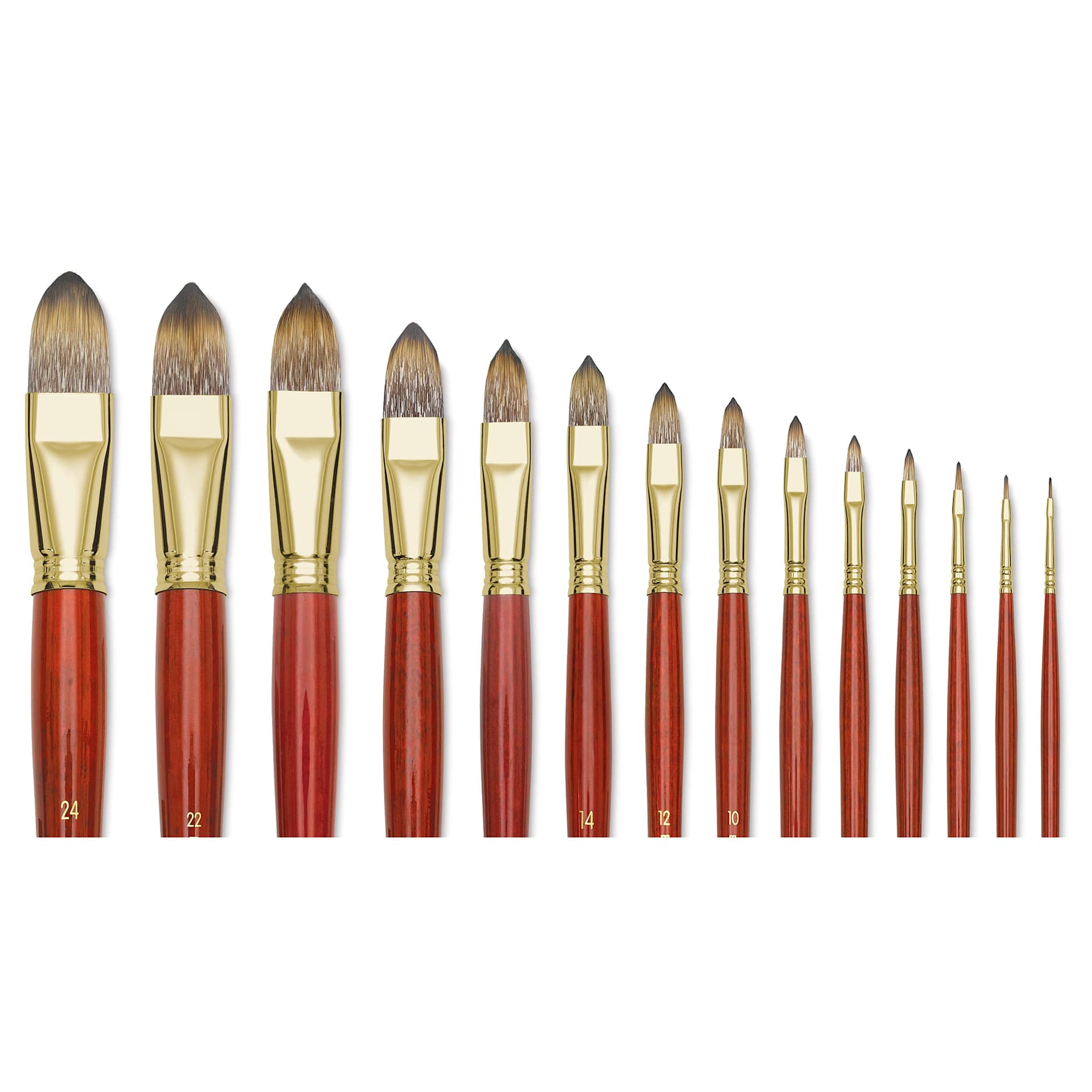 Blick Master Synthetic Mongoose Filbert Brushes in various sizes Blick Master Synthetic Mongoose Filbert Brushes in various sizes