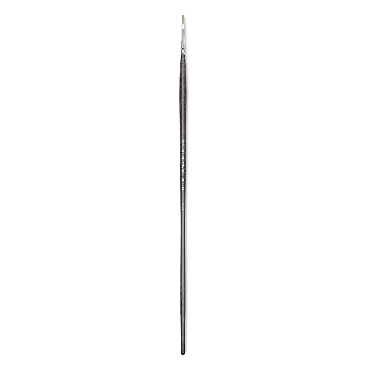 Blick Studio Bristle Brush - Flat, Long Handle, Size 0