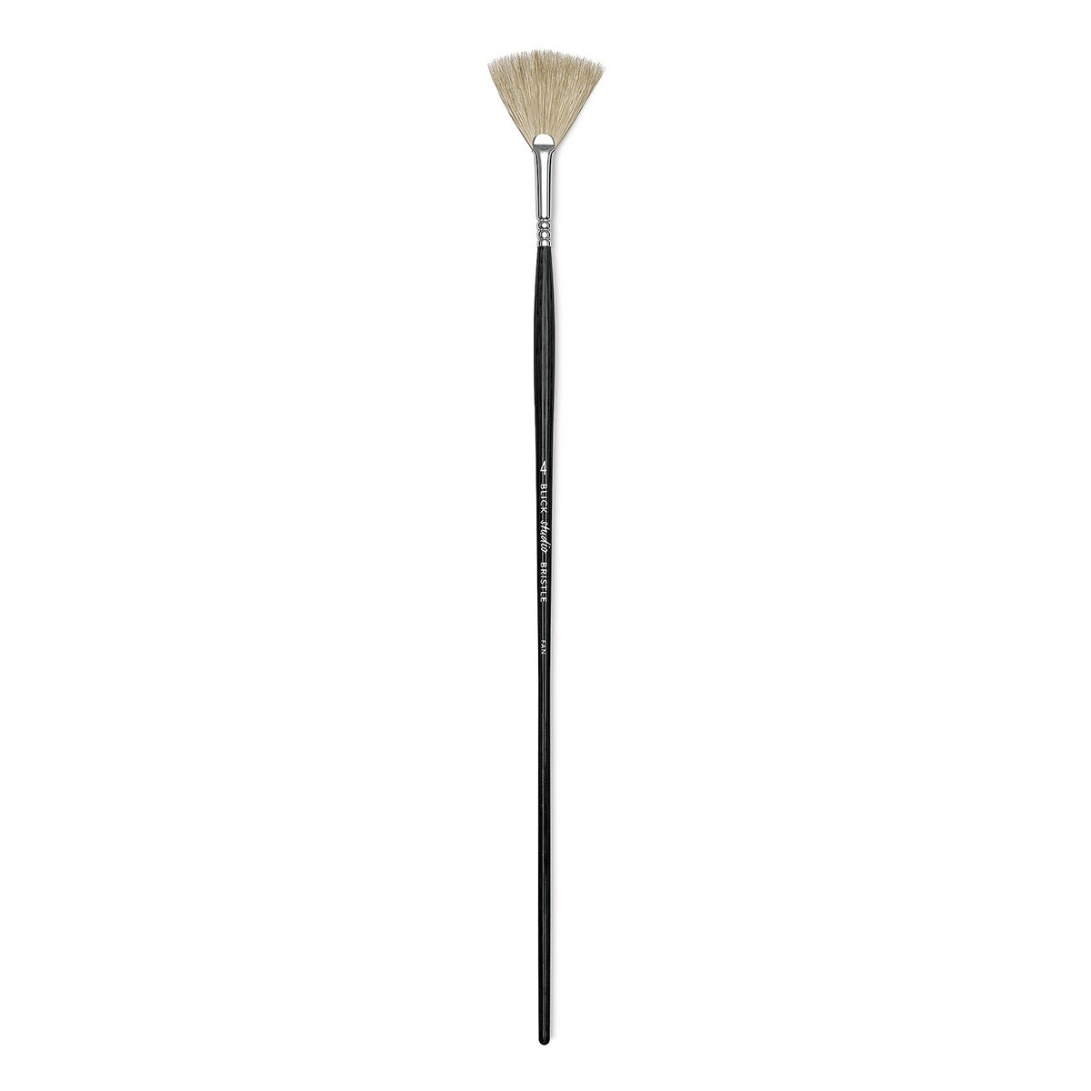 Blick Studio Bristle Brush - Fan, Long Handle, Size 4