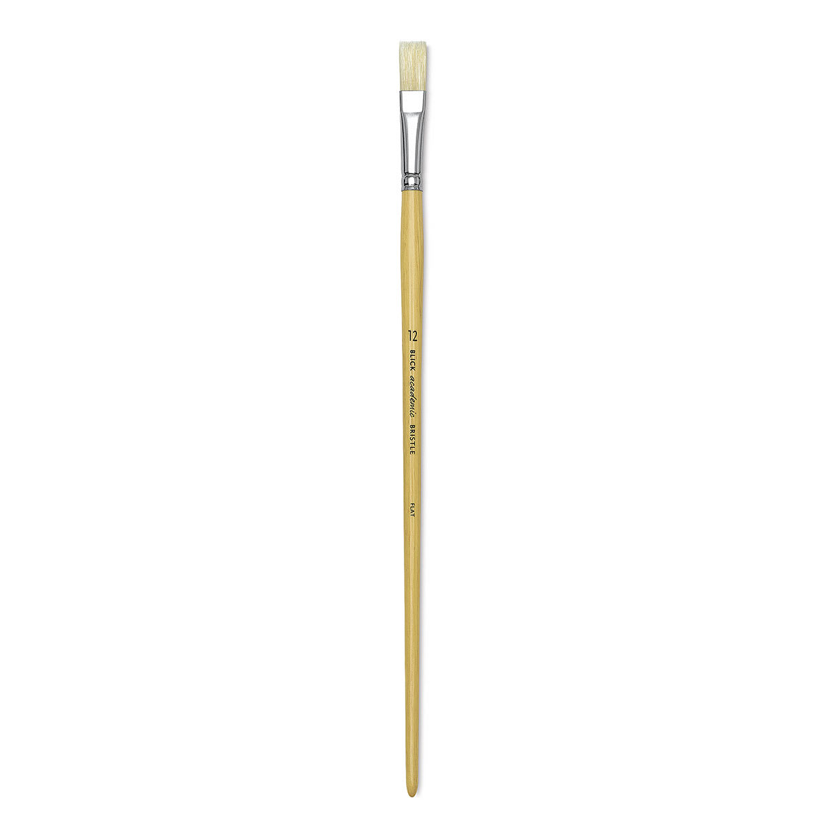 Blick Academic Bristle Brush - Flat, Long Handle, Size 12