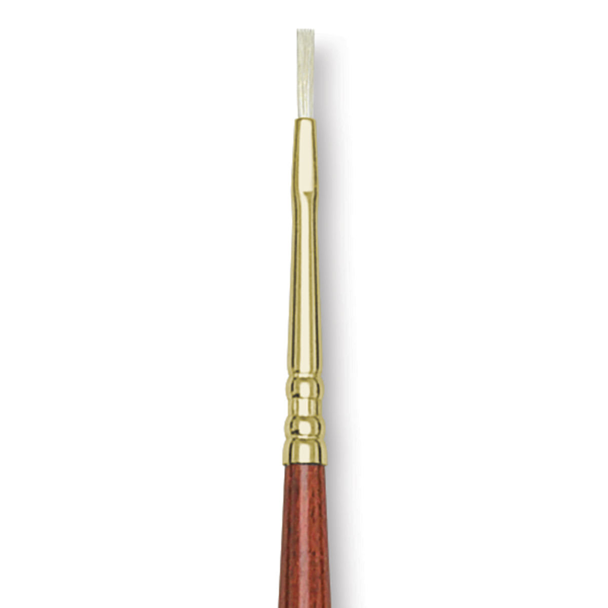 Blick Master Bristle Brush - Flat, Long Handle, Size 0 close up