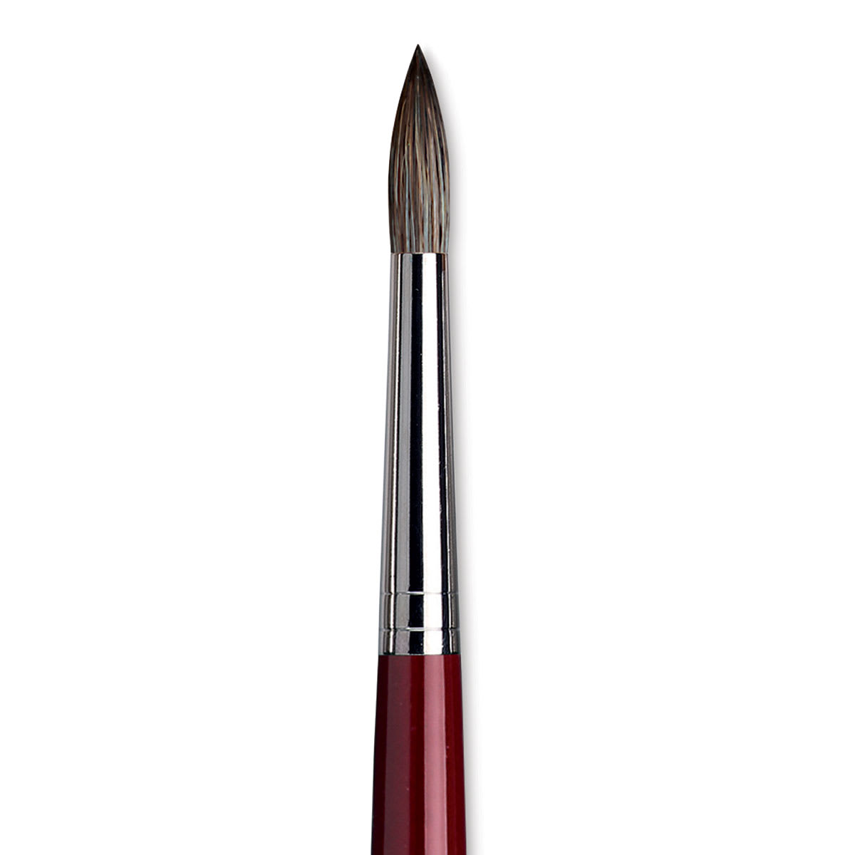 Da Vinci Black Sable Brush - Round, Long Handle, Size 18 