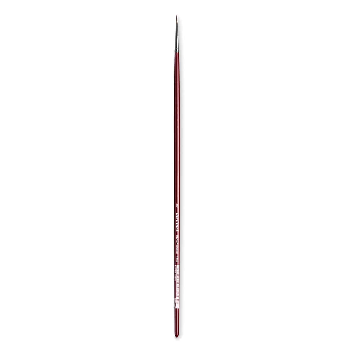 Da Vinci Black Sable Brush - Round, Long Handle, Size 2/0