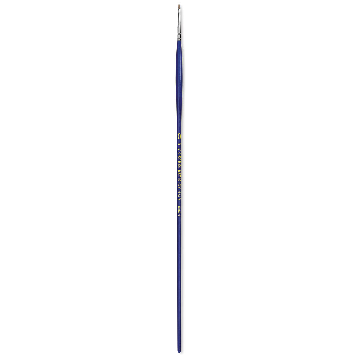 Blick Scholastic Ox Hair Brush - Bright, Long Handle, Size 0