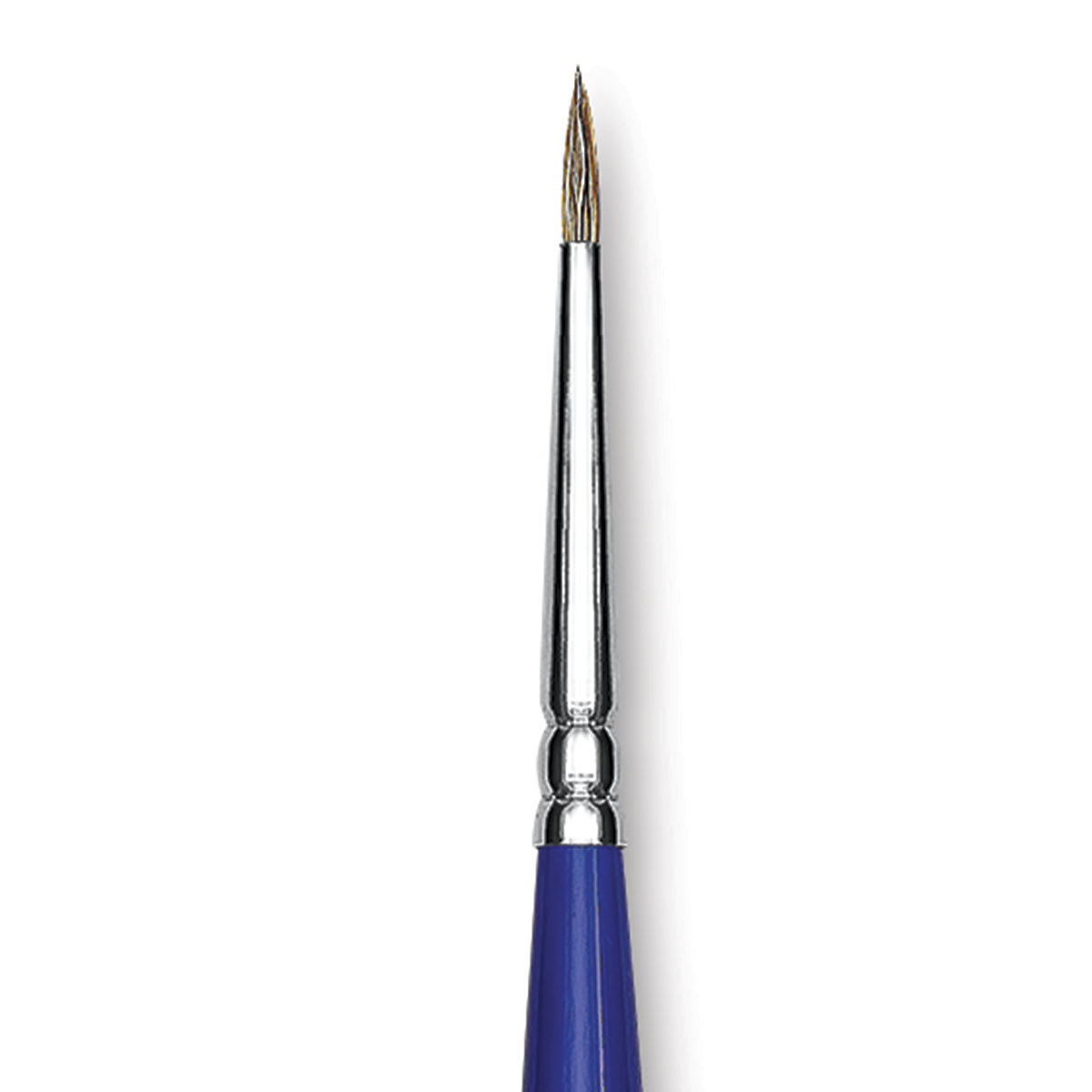 Blick Scholastic Ox Hair Brush - Round, Long Handle, Size 0 close up