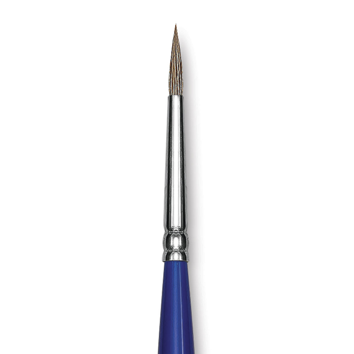Blick Scholastic Ox Hair Brush - Round, Long Handle, Size 2 close up