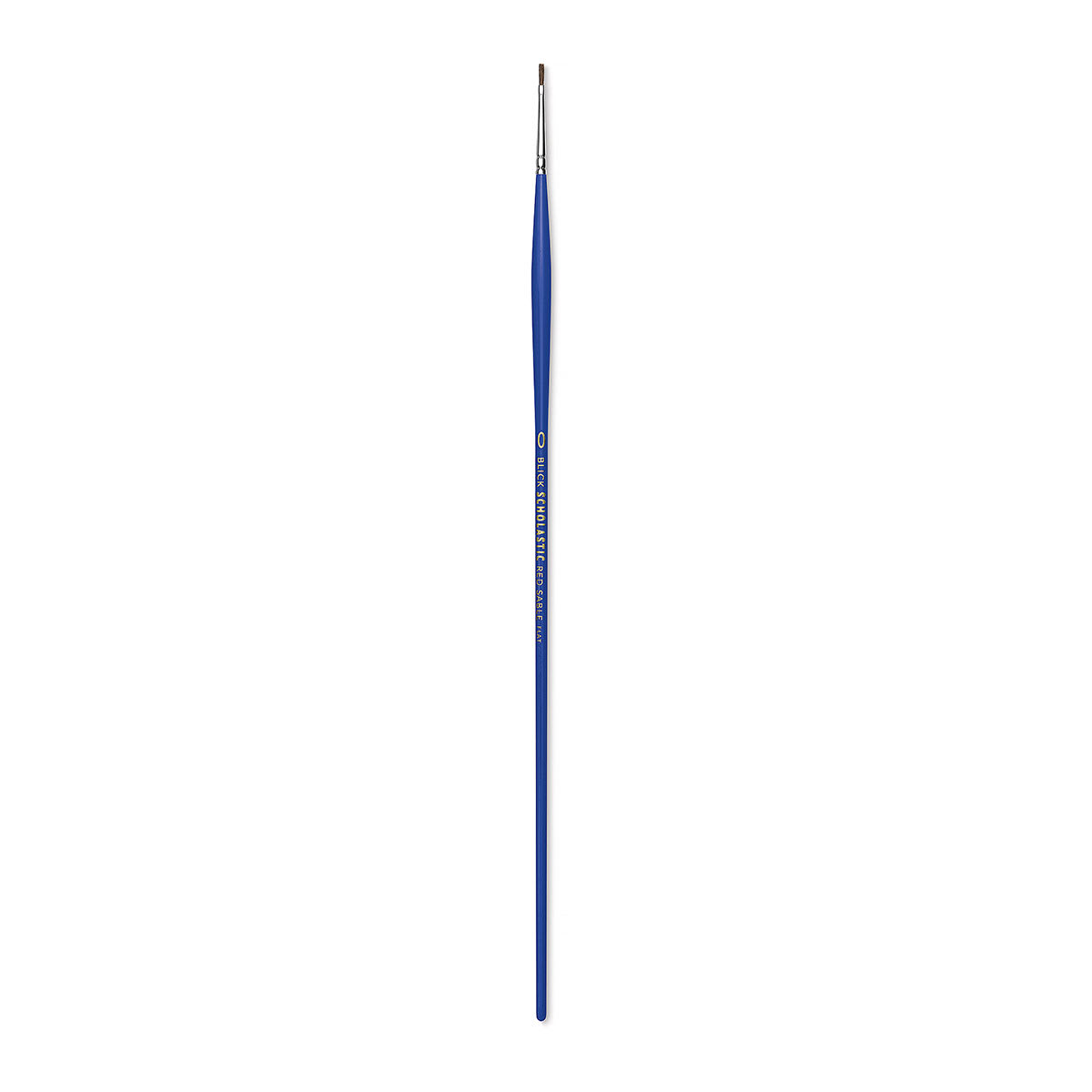 Blick Scholastic Red Sable Brush - Flat, Long Handle