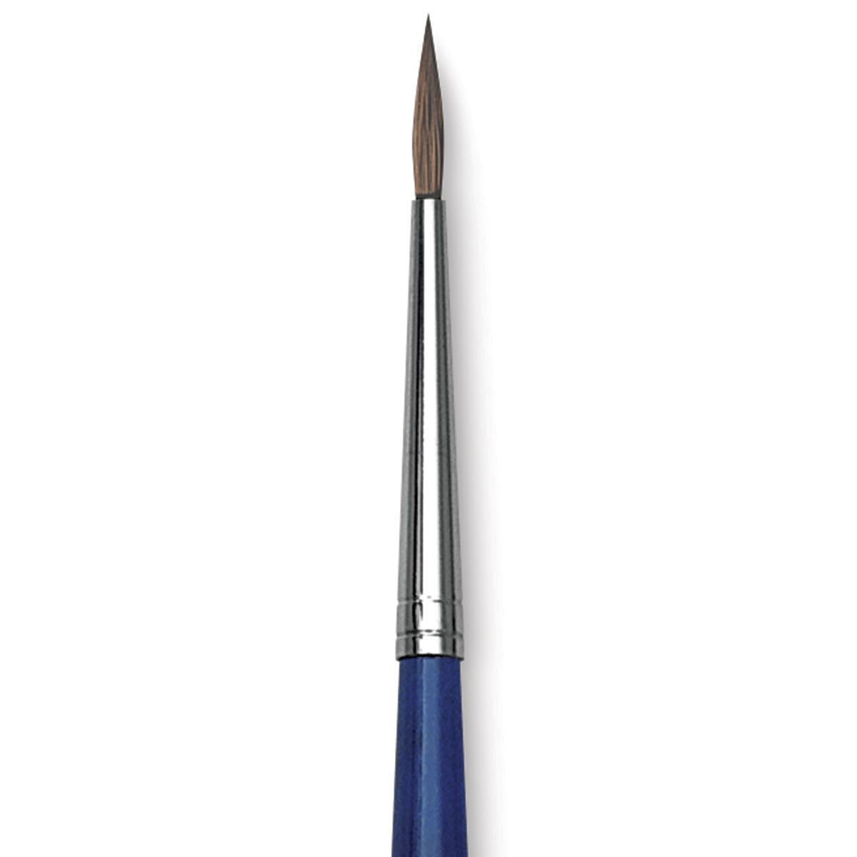 Blick Scholastic Red Sable Brush - Round, Long Handle, Size 2 close up
