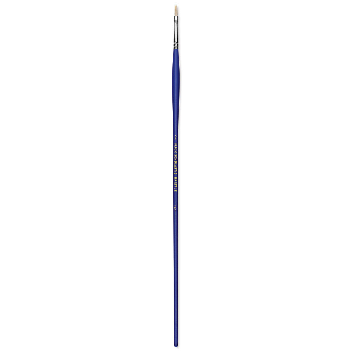 Blick Scholastic White Bristle Brush - Flat, Size 2