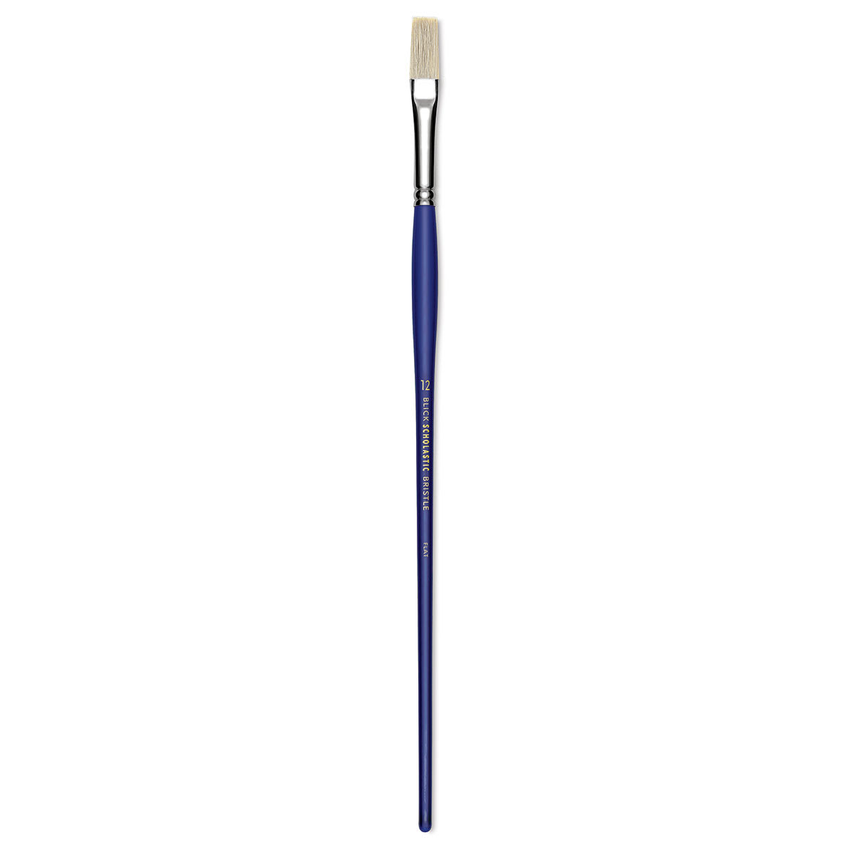 Blick Scholastic White Bristle Brush - Flat, Size 12