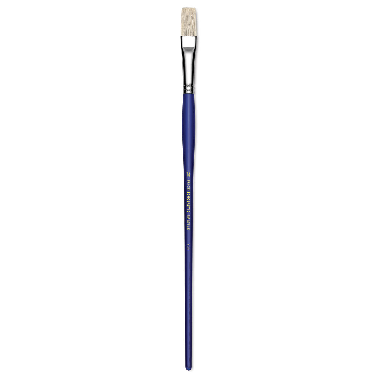 Blick Scholastic White Bristle Brush - Flat, Size 14