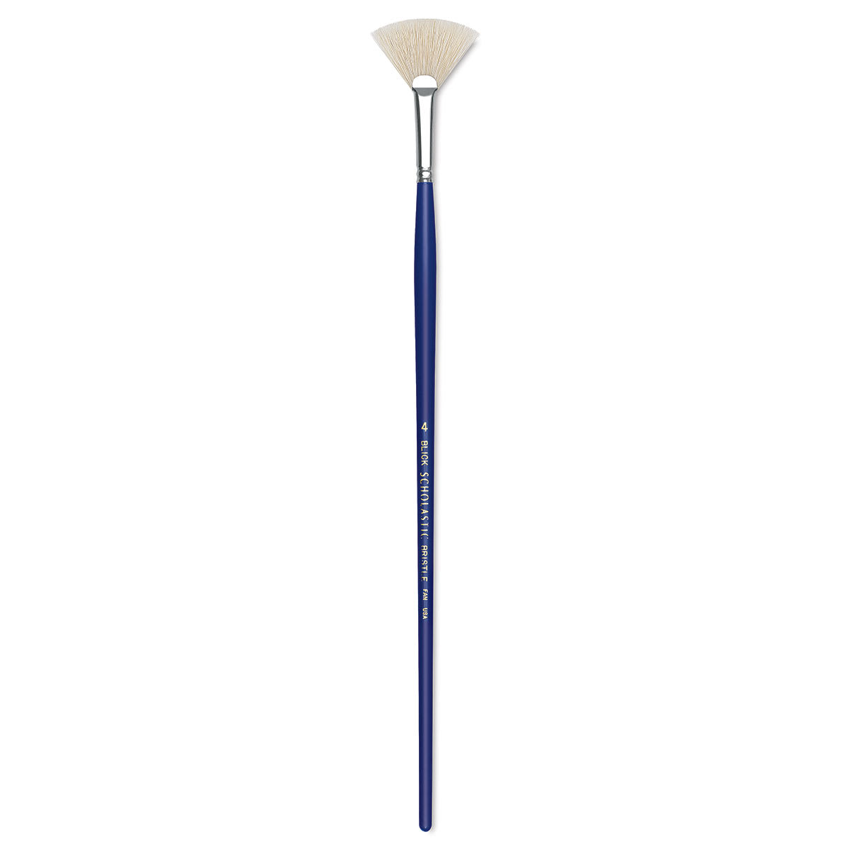 Blick Scholastic White Bristle Brush - Fan, Size 4