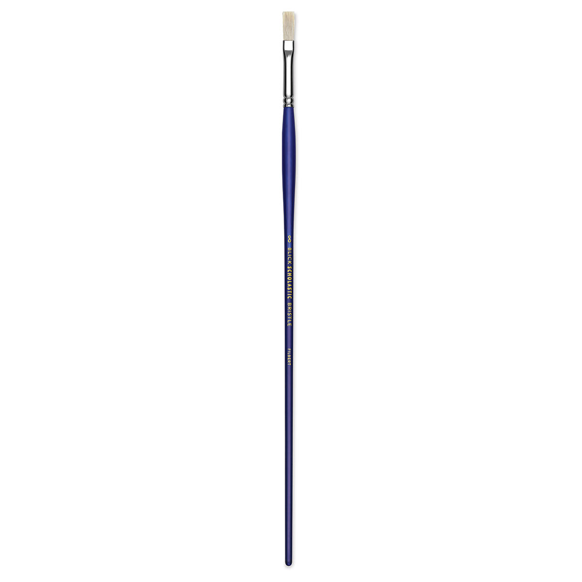 Blick Scholastic White Bristle Brush - Filbert, Size 8