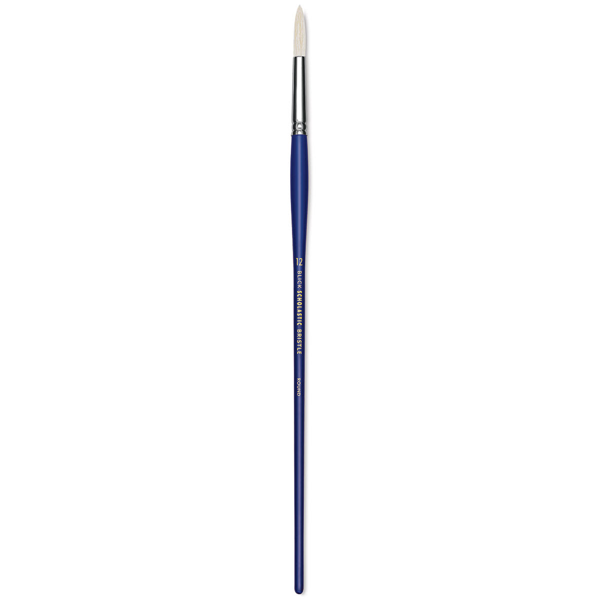Blick Scholastic White Bristle Brush - Round, Size 12