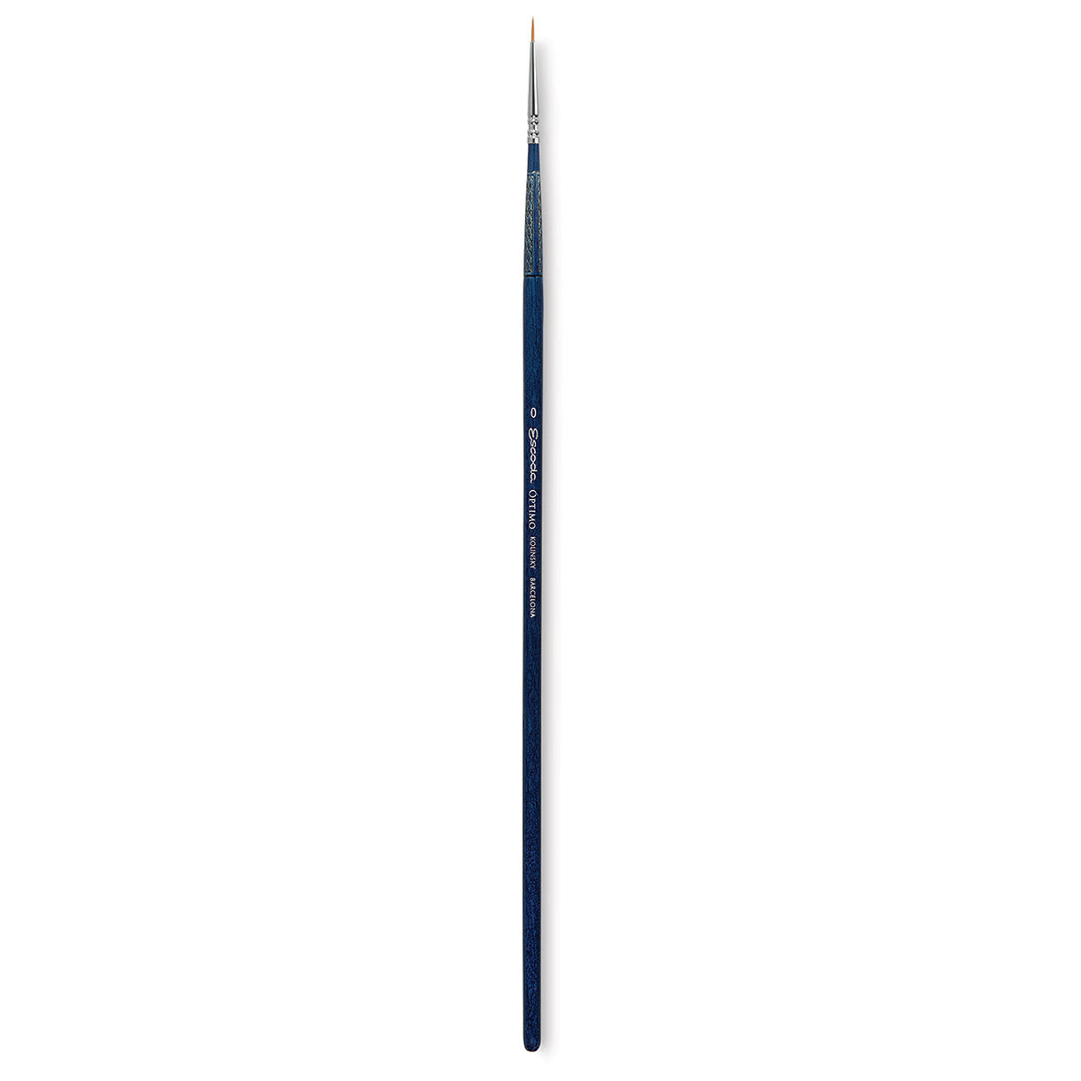 Escoda Optimo Kolinsky Sable Brush - Pointed Round, Long Handle, Size 0