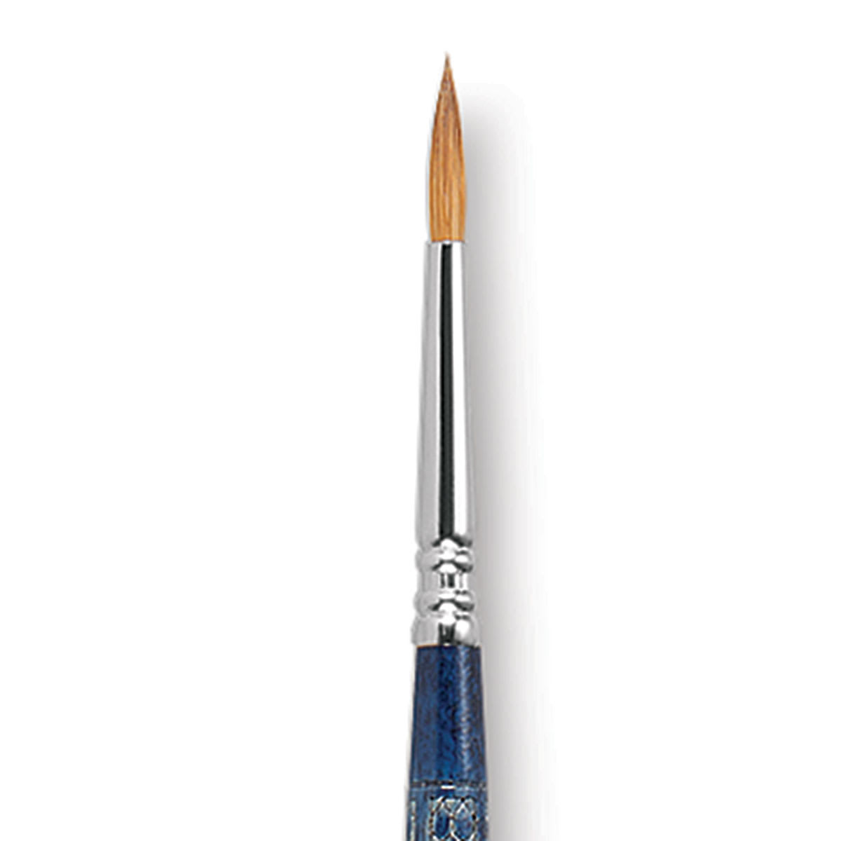 Escoda Optimo Kolinsky Sable Brush - Pointed Round, Long Handle, Size 4 close up