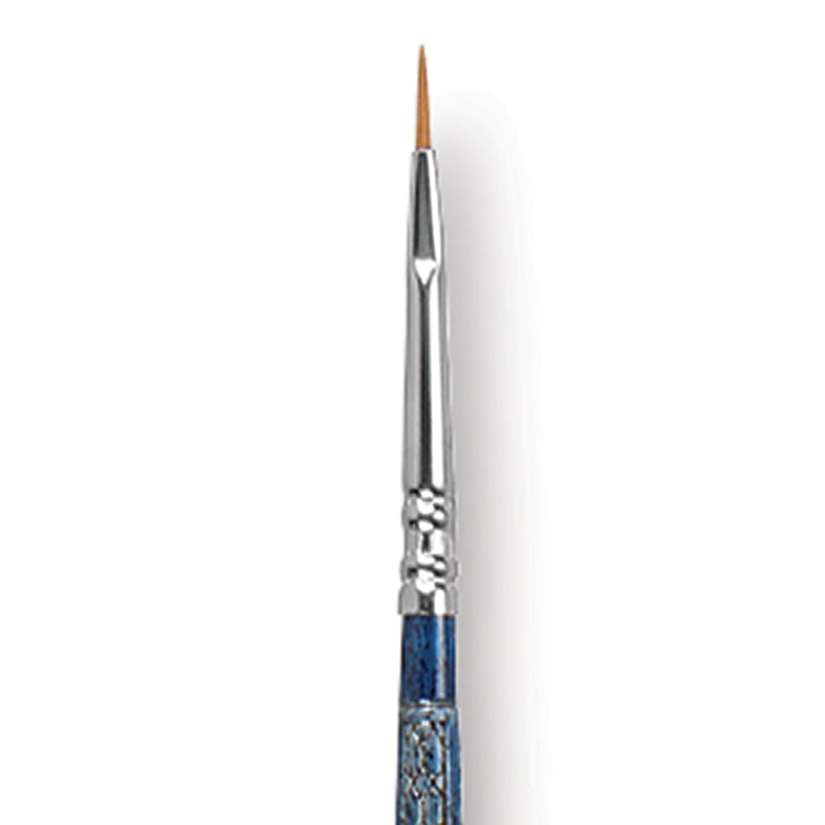 Escoda Optimo Kolinsky Sable Brush - Filbert, Long Handle, Size 0 close up
