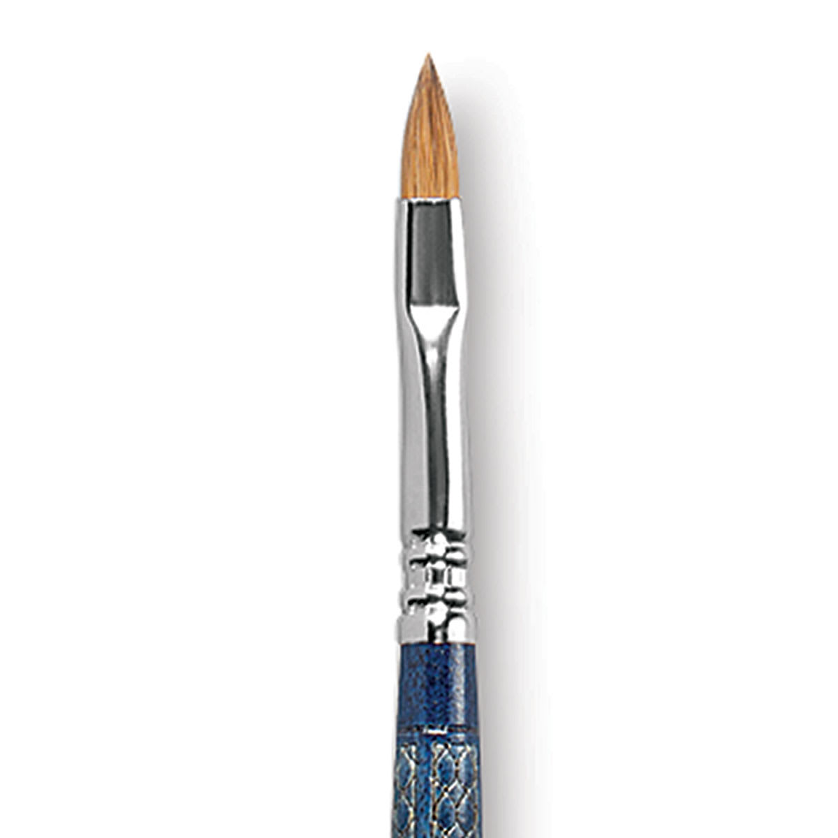 Escoda Optimo Kolinsky Sable Brush - Filbert, Long Handle, Size 6 close up