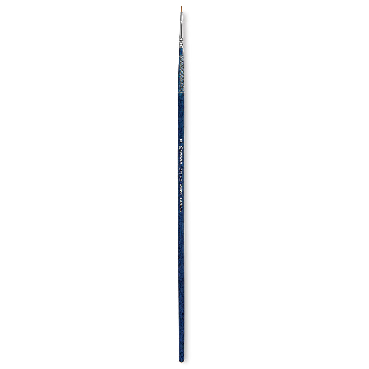 Escoda Optimo Kolinsky Sable Brush - Bright, Long Handle, Size 0