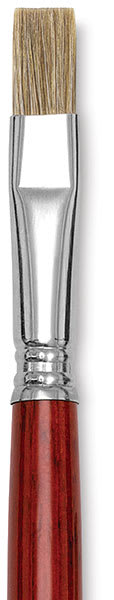 Bravo Light Ox Hair Brushes - Closeup of tip of Bright Brush