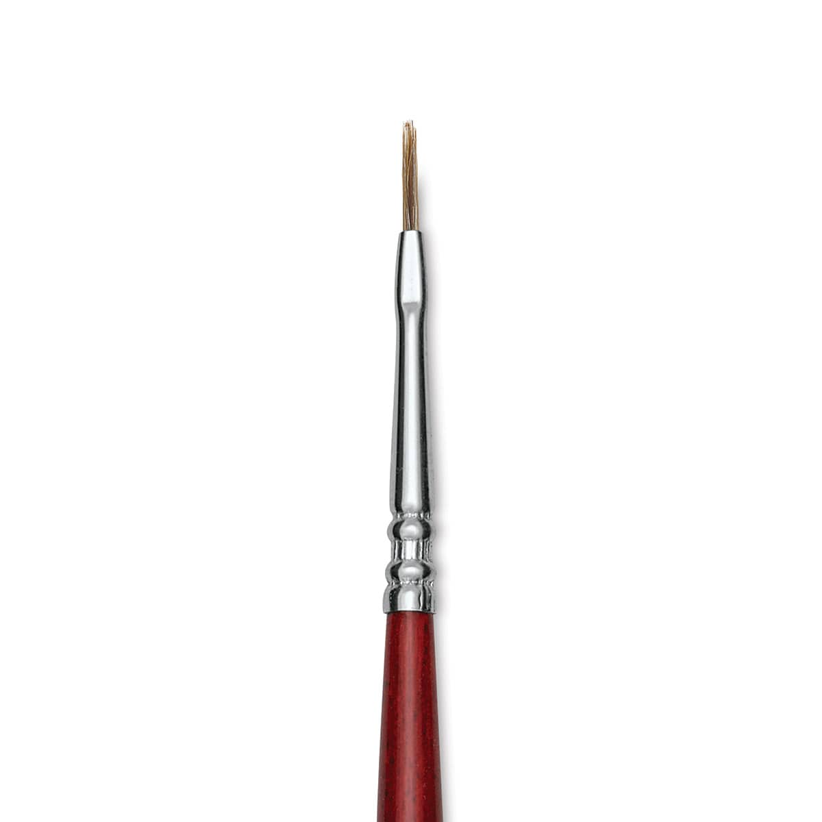 Escoda Bravo Light Ox Hair Brush - Flat, Long Handle, Size 0 close up