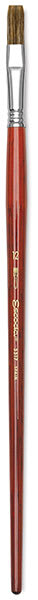 Bravo Light Ox Hair Brushes - Flat Brush shown upright