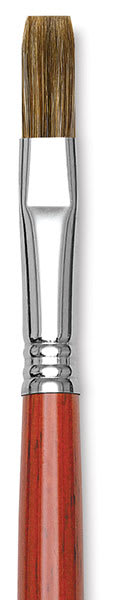 Bravo Light Ox Hair Brushes - Closeup of tip of Flat Brush