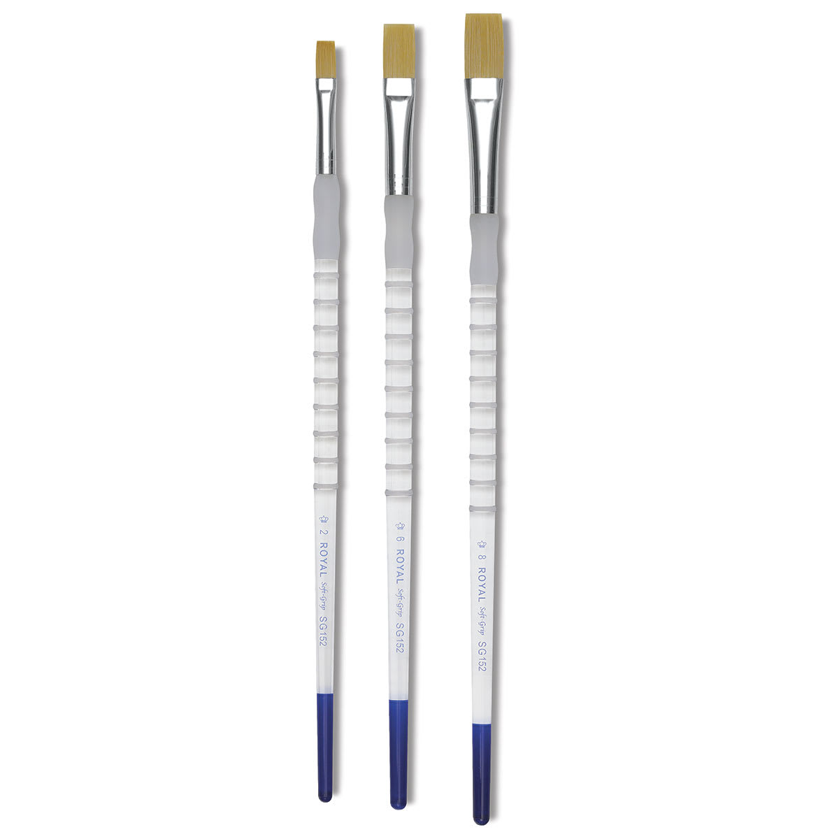 Royal & Langnickel Soft Grip Golden Taklon Brushes