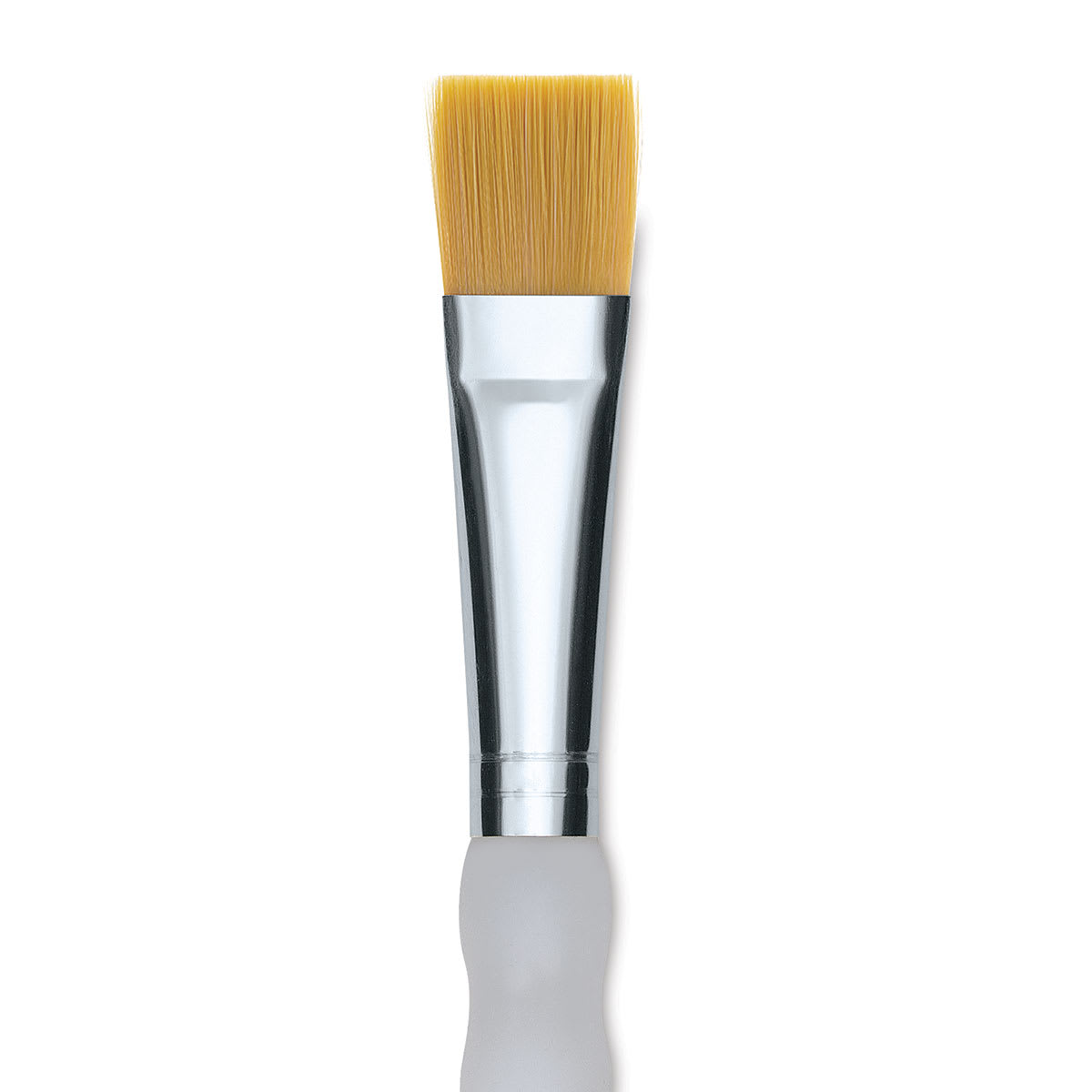 Royal & Langnickel Soft Grip Golden Taklon Brush - Wash, Long Handle, Size 10, close-up