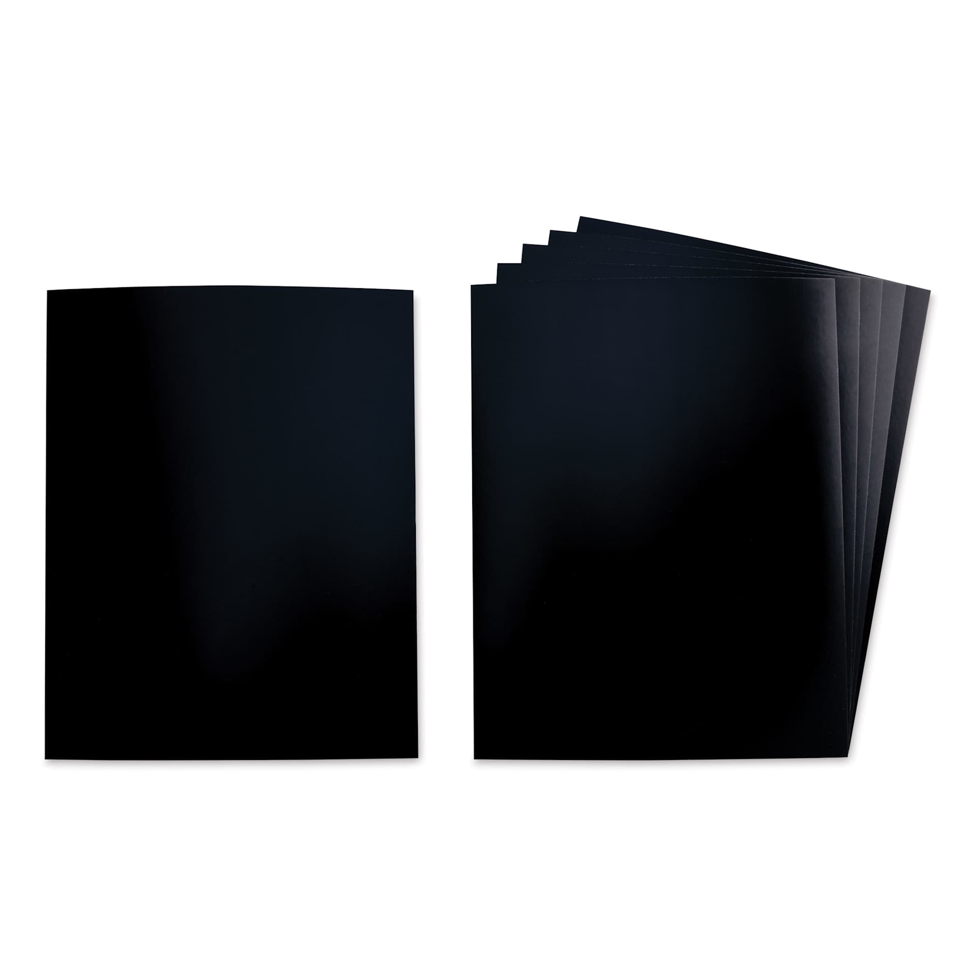 Royal & Langnickel Engraving Art Blank Board - White Foil, 8" x 10", Pkg of 6 contents