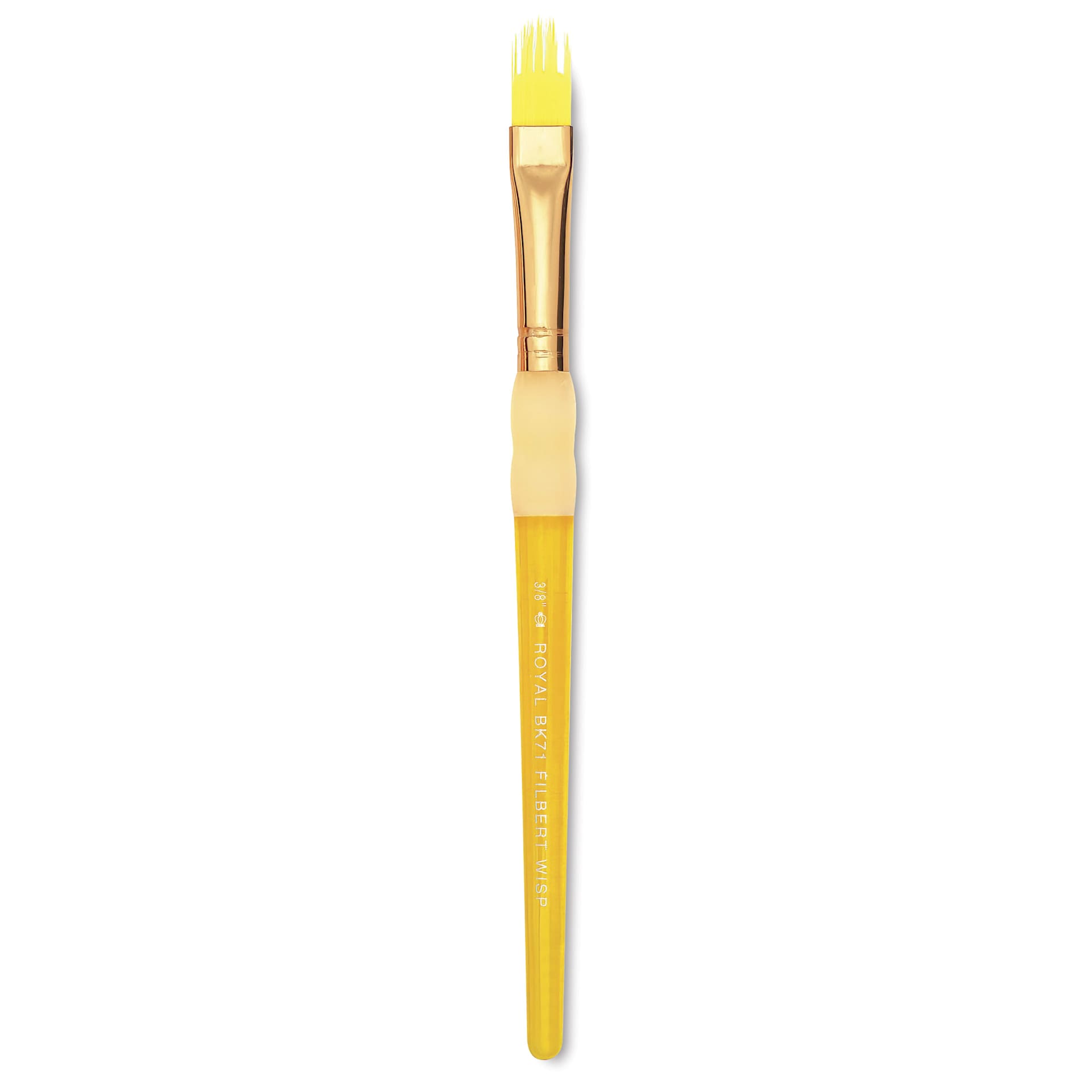 Royal & Langnickel Big Kids' Choice Lil' Grippers Brush - Series BK71 Filbert Wisp, Size 3/8", Short Handle