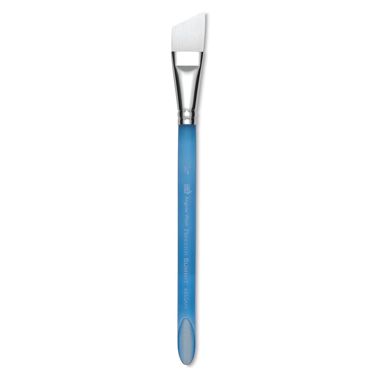 Summit Series 6850 White Soft Synthetic Brushes - Short handled Angular Shader shown upright Summit Series 6850 White Soft Synthetic Brushes - Short handled Angular Shader shown upright
