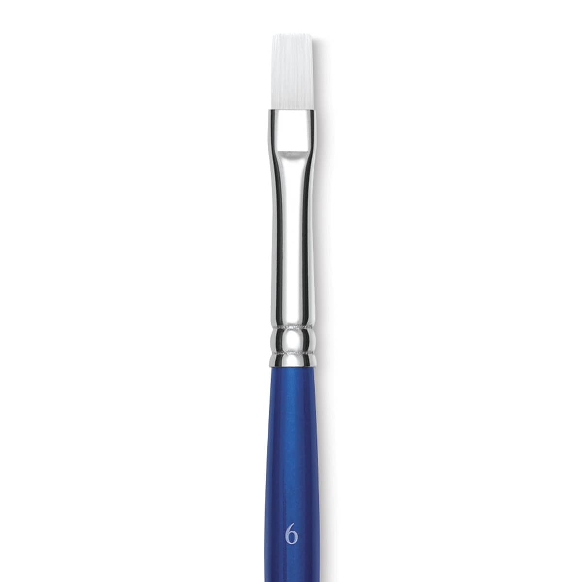 Summit Series 6850 White Soft Synthetic Brushes - Closeup of Flat Shader brush Summit Series 6850 White Soft Synthetic Brushes - Closeup of Flat Shader brush