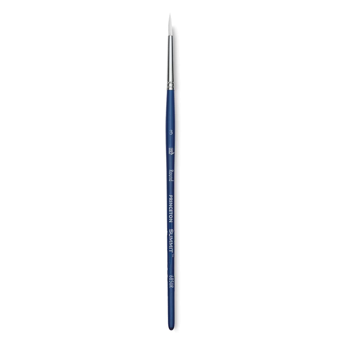 Princeton Summit Series 6850 Round Brush - Size 3, Short Handle, Synthetic
