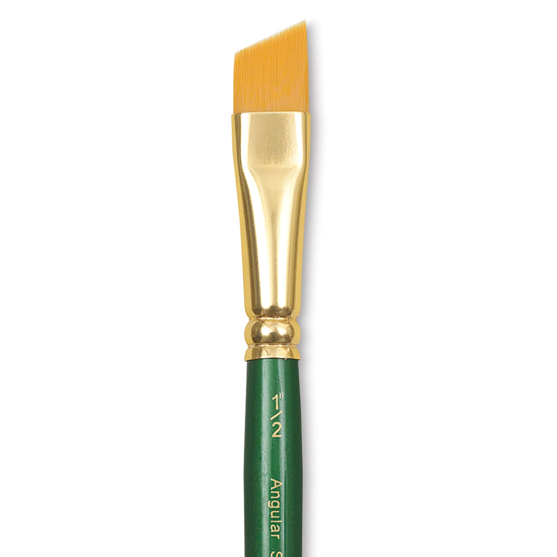 Princeton Good Synthetic Golden Taklon Brush - Angle Shader, Short Handle, Size 1/2"