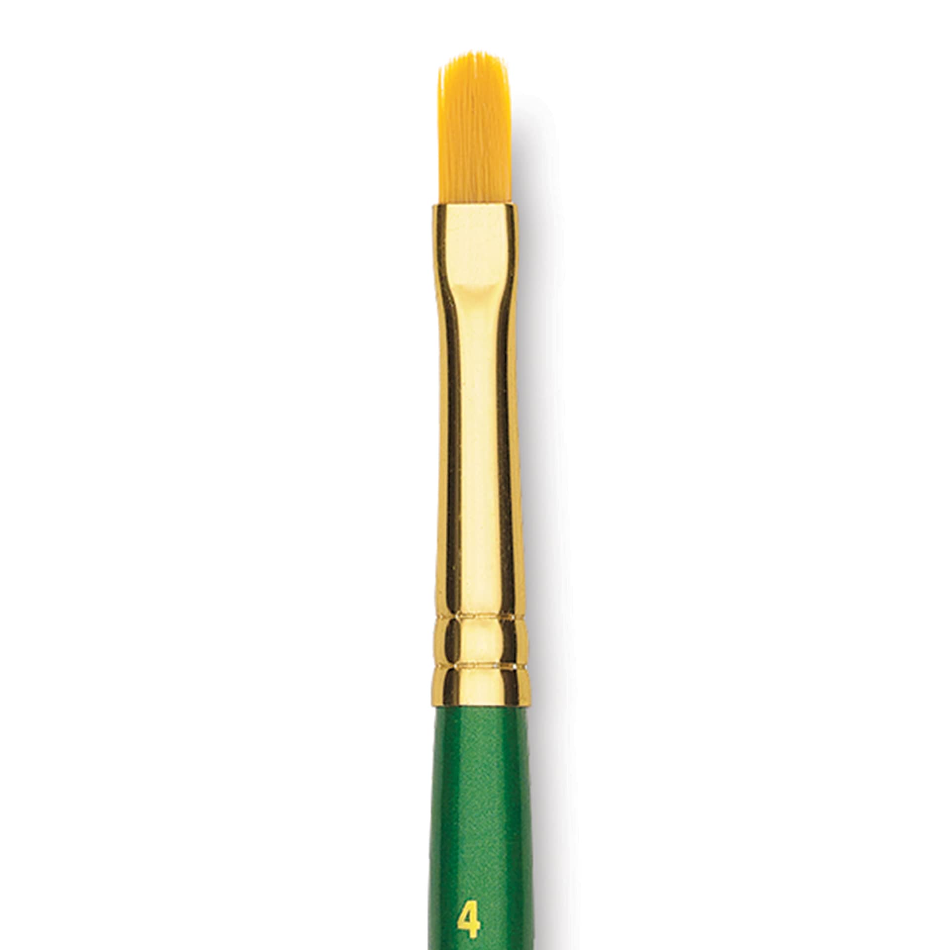Princeton Good Synthetic Golden Taklon Brush - Filbert, Short Handle, Size 4