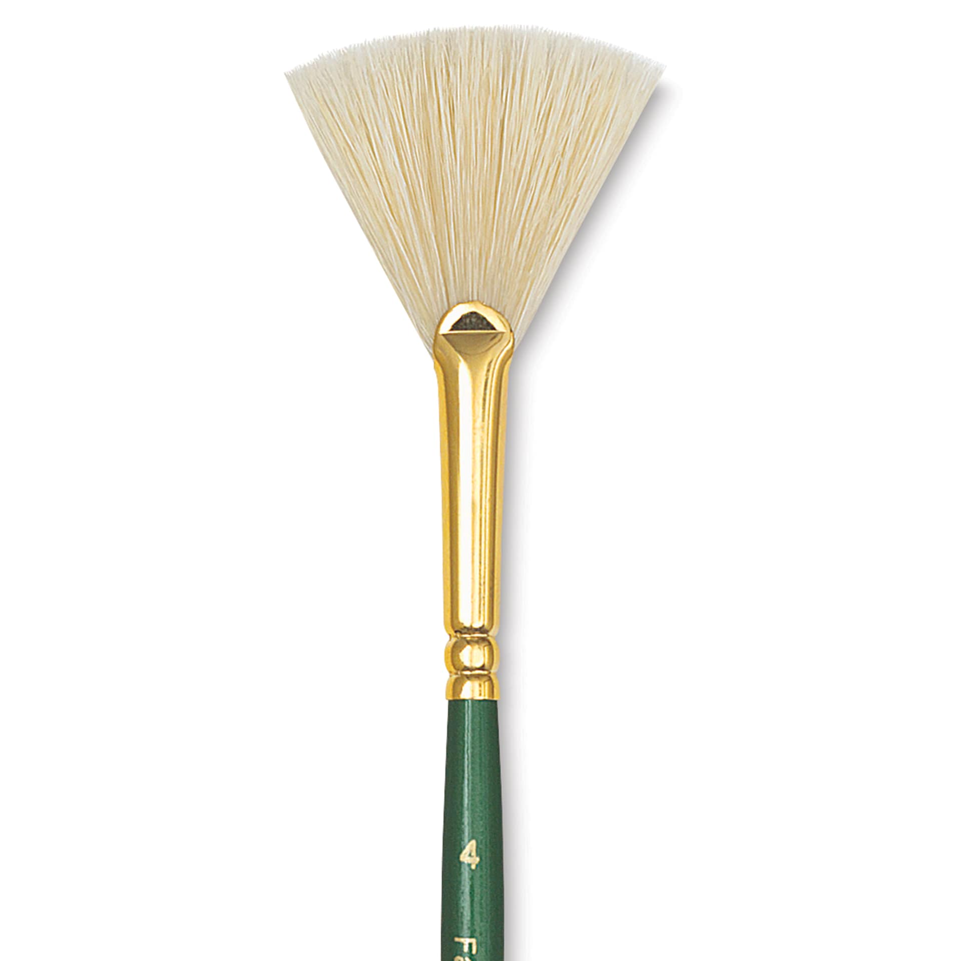 Princeton Good Synthetic Golden Taklon Brush - Fan, Short Handle, Size 4