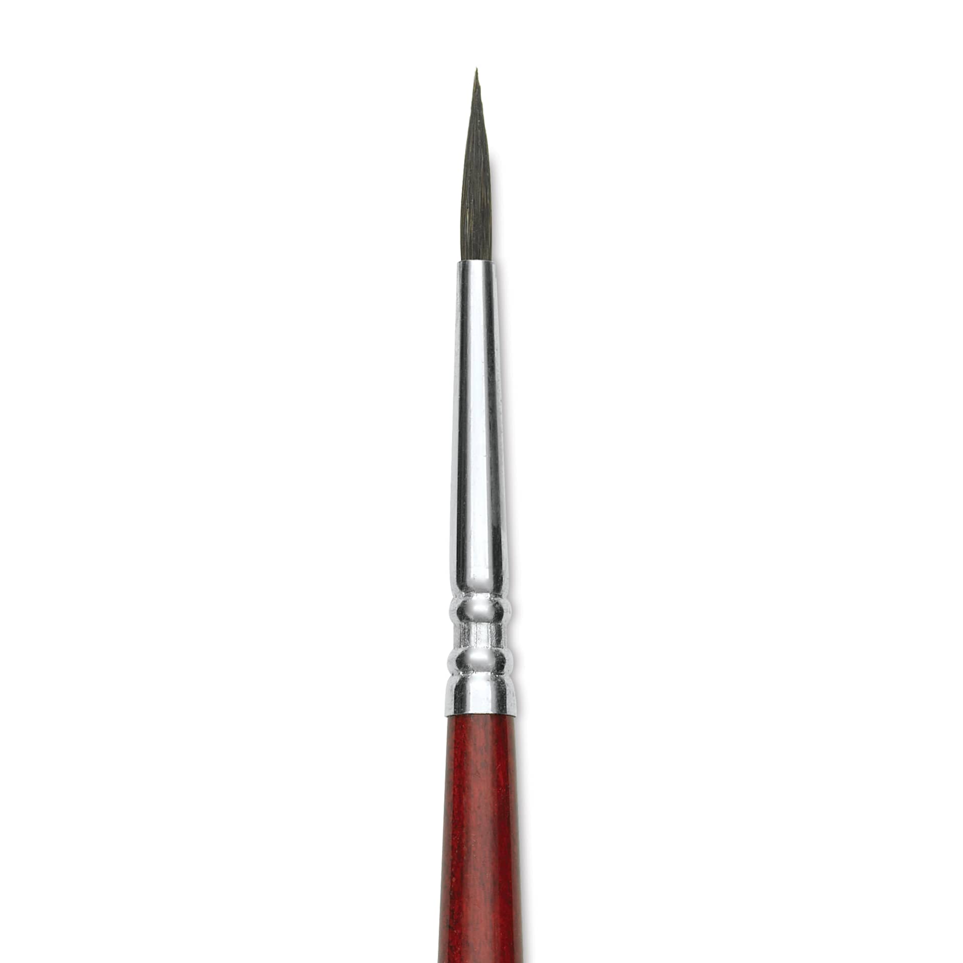 Escoda Aquario Squirrel Hair Brush - Round, Short Handle, Size 2, close-up