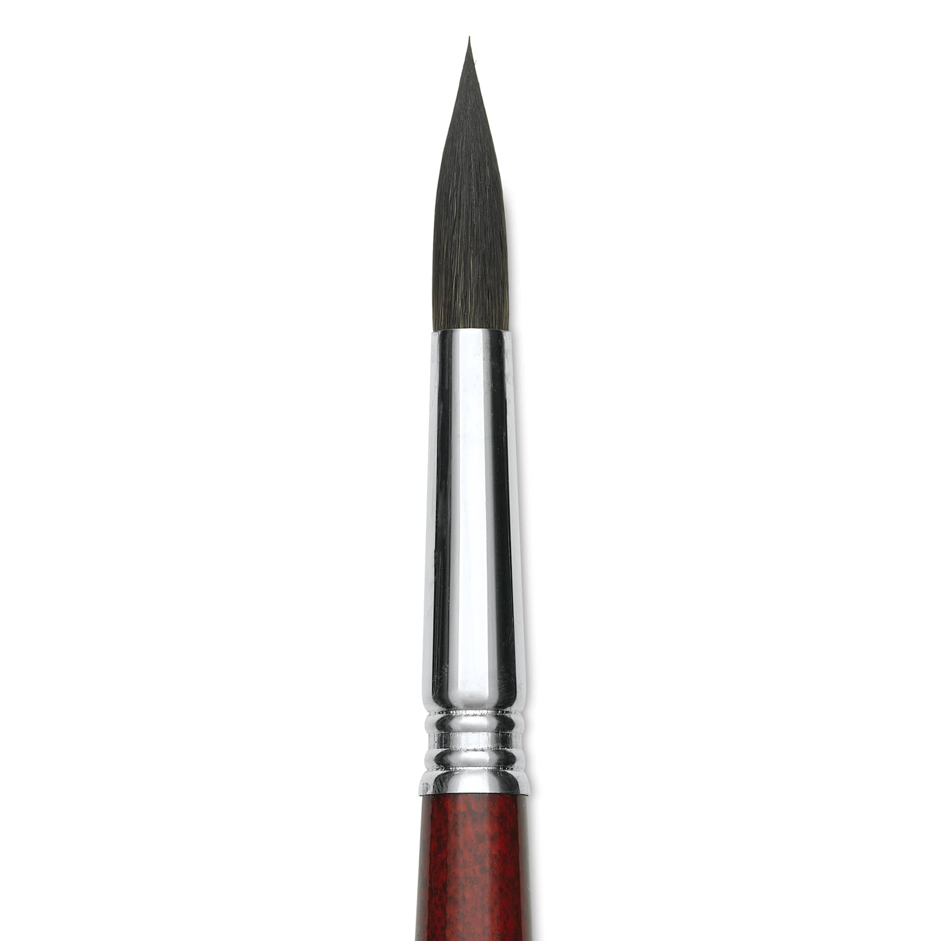 Escoda Aquario Squirrel Hair Brush - Round, Short Handle, Size 14, close-up