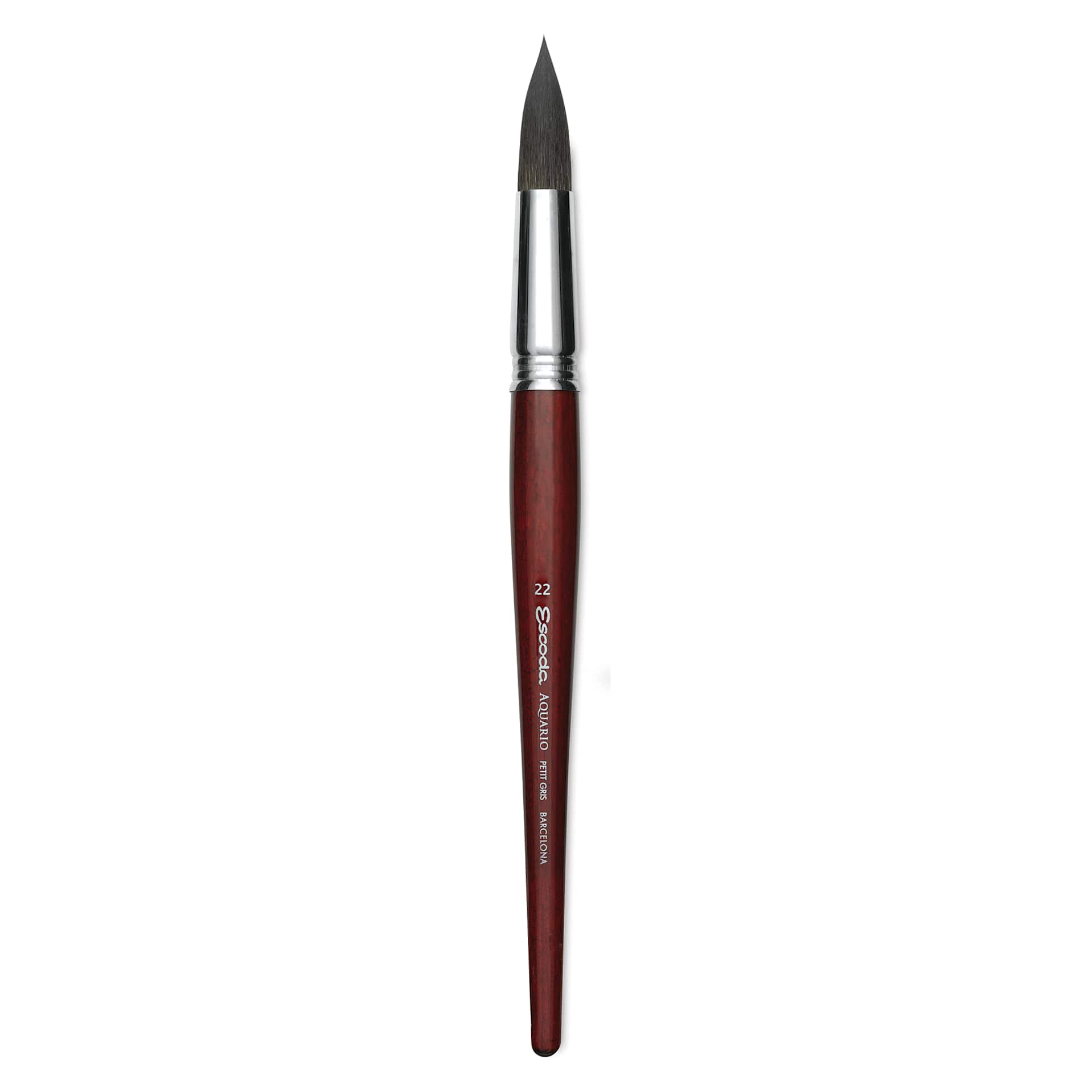 Escoda Aquario Squirrel Hair Brush - Round, Short Handle, Size 22